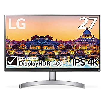 【中古】(人並み外れたに好いたらしい)LG 管する 見せびらかす 27UL600-W 27in／4K／DisplayHDR400／IPS非光輝／HDMI×2、DisplayPort