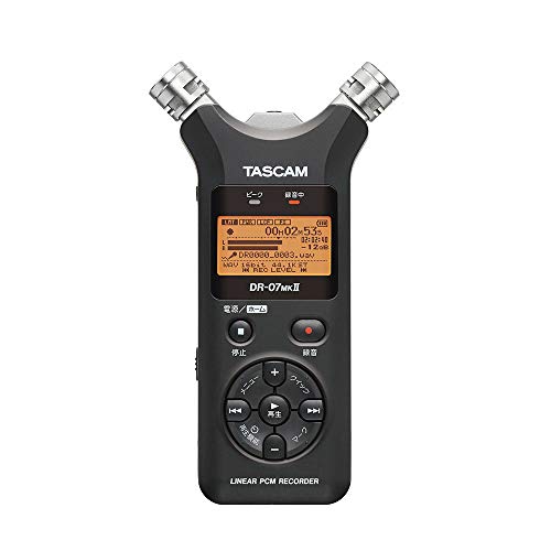 【中古】(非常に良い)TASCAM(タスカム) DR-07MK II VER2 リニアPCMレコーダー ハンディレコーダー Youtube ASMR 音楽 野鳥 鉄道録音 24bit／96kHz ハイレゾ｜IINEX 21,320円