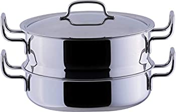 【中古】宮崎製造所 ジオ 蒸し器付鍋 25糎 日本製 IH相応うオール熱源相応う 7層社会システム 1 GEO-25M