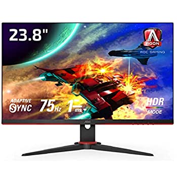 【中古】(非常に良い)AOC ゲーミング液晶モニター 24G2E5/11 (23.8インチ/フルHD/IPS/HDMI/DisplayPort/75Hz/応答速度1ms/HDRエフェクトモード/FreeSync/フリッカーフ|IINEX