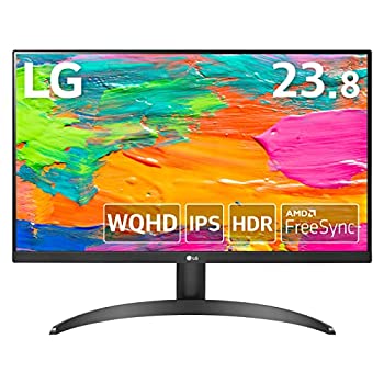 【中古】(非常に良い)LG フレームレス モニター ディスプレイ 24QP500-B 23.8インチ/WQHD(2560×1440)/IPS非光沢/HDR/FreeSync/75Hz/HDMI×2,DP/|IINEX