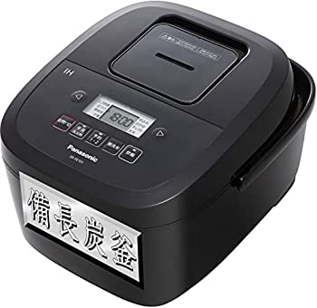 【中古】パナソニック 炊飯器 5.5合 2段IH シンプルデザイン 備長炭釜 ブラック SR-FE101-K