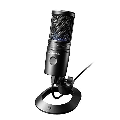 【中古】オーディオテクニカ AT2020USB-X USB コンデンサーマイク ミュートボタン付き 音量調整 イヤホン出力 USB-Type-C ドライバー不要 配信機材 スマホ Windows MAC P