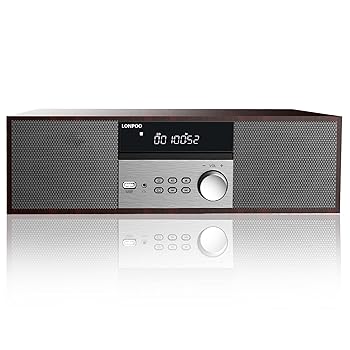 【中古】CDプレーヤー 40W コンパクトコンポーネントシステム CDステレオミニコンポ FMラジオ Bluetooth対応スピーカー USB/AUX入力 ヘッドフォンジャッ｜IINEX