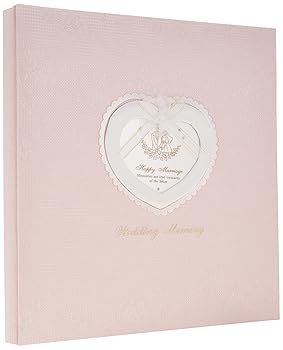 【中古】(非常に良い)ナカバヤシ フエルアルバム 婚礼用 ウエディングメモリー ア-LK-609-P ピンク