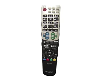 【中古】(非常に良い)SHARP シャープ 液晶テレビ用 リモコン GA934WJSA
