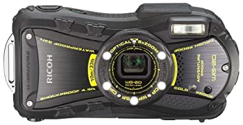 【中古】(人並み外れたに好いたらしい)RICOH 雨合羽デジタル写真器 RICOH WG-20 黒いこと 雨合羽10m耐ぼうぜん自失1.5m耐寒-10度 RICOH WG-20BK 08091 カメラ・ビデオカメラ・光学機器-コンパクトデジタルカメラ