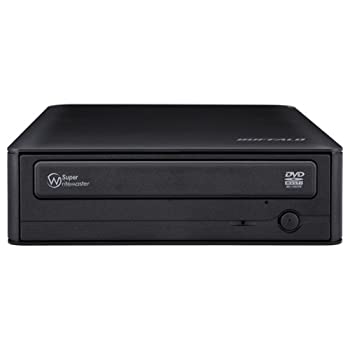 【中古】BUFFALO 映像編集・再生・データ書込ソフト付き 24倍速対応 USB2.0用 外付けDVDドライブ DVSM-24U2T
