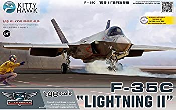 【中古】キティホークモデル 1／48 F-35C「ライトニングII」 プラモデル