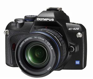 【中古】(非常に良い)OLYMPUS デジタル一眼レフカメラ E-420 レンズキット E-420KIT|IINEX