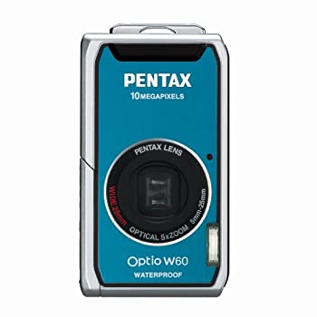 【中古】(非常に良い)PENTAX デジタルカメラ OPTIO (オプティオ) W60 オーシャンブルー 1000万画素 光学5倍ズーム OPTIOW60B|IINEX