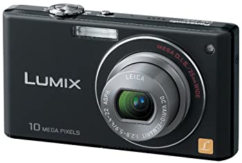 【中古】(非常に良い)パナソニック デジタルカメラ LUMIX (ルミックス) FX37 エクストラブラック DMC-FX37-K|IINEX