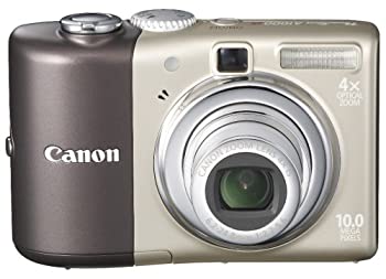 【中古】(非常に良い)Canon デジタルカメラ PowerShot (パワーショット) A1000 IS ブラウン A1000IS(BW)｜IINEX