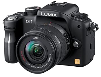 【中古】パナソニック デジタル一眼写真機 LUMIX (ルミックス) G1 水晶体一揃いの道具 コンフォートブラック DMC-G1K-K