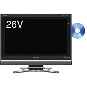 【中古】シャープ 26V型 液晶 テレビ AQUOS LC-26DX1-B ハイビジョン ブルーレイレコーダー内蔵