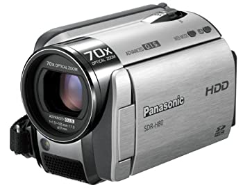 【中古】パナソニック SD／HDDテレビカメラ しろがね色 SDR-H80-S