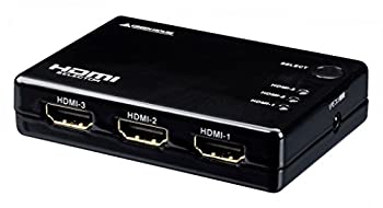 【中古】グリーンハウス Deep Color／3D映像 フルHD映像対応 HDMI切換器 3台用 リモコン付 Input3+Output1ポート GH-HSW301