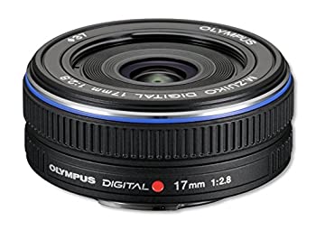 【中古】OLYMPUS ホットケーキ水晶体 M.ZUIKO DIGITAL 17粍 F2.8 黒いこと