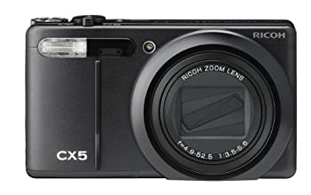 【中古】RICOH 変わり種AF取り合わせ積み上げる 光学10.7倍望遠レンズ CX5 黒いこと CX5BK