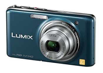 【中古】パナソニック デジタルカメラ LUMIX FX77 スエードブルー DMC-FX77-A