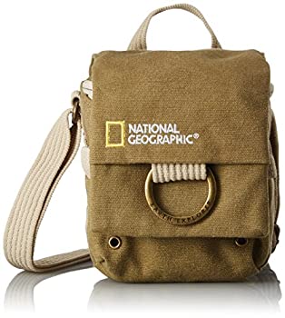 【中古】NATIONAL GEOGRAPHIC ショルダーバッグ Earth Exploreコレクション 1.3L 撥水加工 グリーン(カーキキャンバス) NG 2342