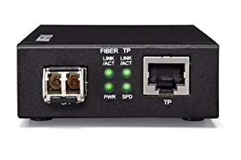 【中古】BUFFALO 緩衝装置置き目 Giga相応う 光媒体変換器 シングル流行り物用 2芯/LC端子積み上げる青写真 BMC-GT-S10K
