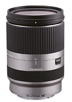 【中古】TAMRON 高倍率望遠レンズ 18-200粍 F3.5-6.3 DiIII VC ソニーEマウント用 鏡鑑レスカメラ NEX専用 しろがね色 B011SE-しろがね色