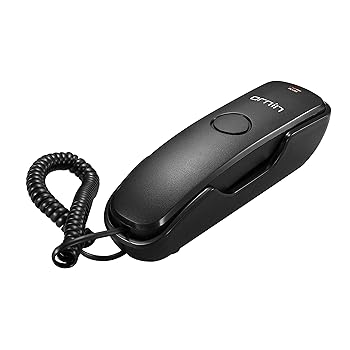 【中古】ORNIN Trimline コード付き電話機、シンプル、ハンディ、オフィス/ビジネス/家庭用電話機、ワンタッチダイヤル機能、リダイヤル機能、ダイヤル回