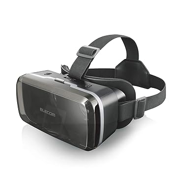 【中古】(非常に良い)エレコム VRゴーグル VRグラス 目幅・ピント調節可能 メガネ対応 ブラック VRG-M01BK
