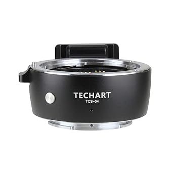 【中古】(人並み外れたに好いたらしい)TECHART(テック作物) TCS-04 EFマウント水晶体 → ソニーα.Eマウント陰電子アダプタ