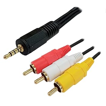 【中古】(非常に良い)3Aカンパニー 4極ミニ-AV変換ケーブル 1.5m φ3.5mm-RCA×3 AVC-AV3515