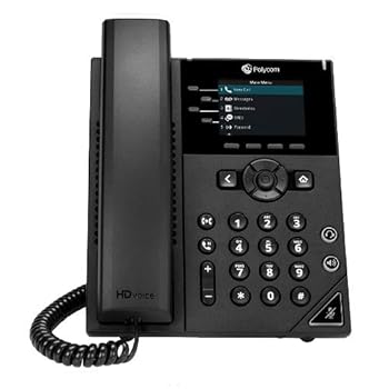 【中古】(非常に良い)Polycom VVX 250 ビジネスIPデスクフォン カラーディスプレイ付き - 4ライン