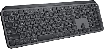 【中古】(非常に良い)ロジクール アドバンスド ワイヤレスキーボード KX800 MX KEYS 充電式 bluetooth Unifying Windows Mac FLO｜IINEX