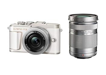【中古】(非常に良い)OLYMPUS ミラーレス一眼カメラ PEN E-PL10 EZダブルズームキット ホワイト|IINEX