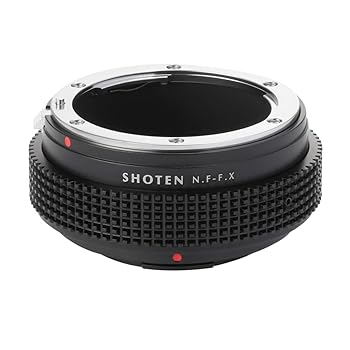 【中古】SHOTEN マウントアダプタ NF-FX (ニコンFマウント水晶体 → 富士フイルムXマウント取り替えっこ）