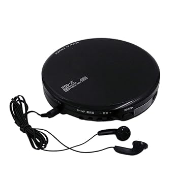 【中古】WINTECH ポータブルCDプレーヤー 乾電池 AC電源 音飛び防止 プログラム再生 リピート再生 ステレオイヤホン付き ブラック PCD-32 廣華物産