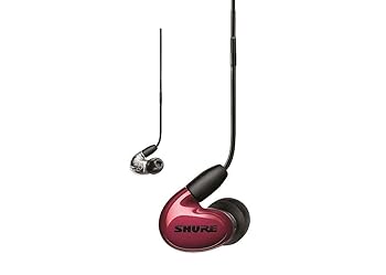 【中古】(人並み外れたに好いたらしい)SHURE シュア AONIC 5 高遮音性イヤ電話機 / SE53BARD+UNI-A 赤いこと : マイクロホン・遠隔操作付/カナル型 【国内定め事品/製造会社引きうける2年】