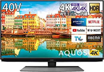 【中古】(非常に良い)シャープ 40V型 液晶 テレビ AQUOS 4T-C40CL1 4K チューナー内蔵 Android TV Medalist S1 搭載 回転式スタン|IINEX