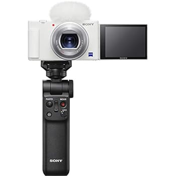 【中古】(人並み外れたに好いたらしい)SONY(ソニー) コンパクトデジタルカメラ VLOGCAM Vlog用写真機 ZV-1 シューティンググリップキット(同梱手持ち部分:GP-VPT2BT黒いこと、乾電池