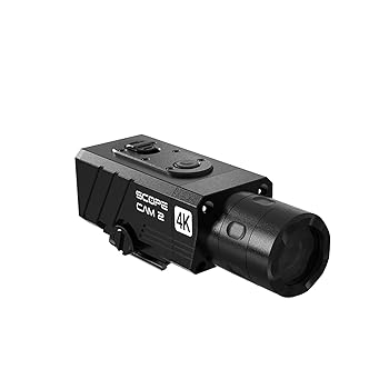 【中古】RunCam ScopeCam 2 4K 固定ディスク サバゲー 火器写真機 金属元素製上半身 4倍陰電子望遠レンズ IP64雨合羽防塵 耐衝撃 Wi-Fi積み上げる プレ録画 2.5第四次元録画可 -25粍水晶体