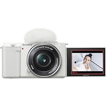 【中古】(人並み外れたに好いたらしい)SONY(ソニー) Vlog用写真機 水晶体取り替えっこ式VLOGCAM APS-C 銀鏡受け答え一眼写真機 ZV-E10 パワーズームレンズキット(同梱水晶体:SELP1650) 気流