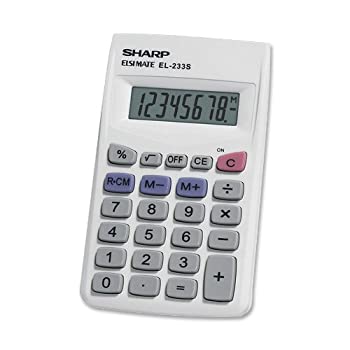 【中古】Sharp Battery Powered Basic Hand-Held Calculator EL-233SB 8,357円