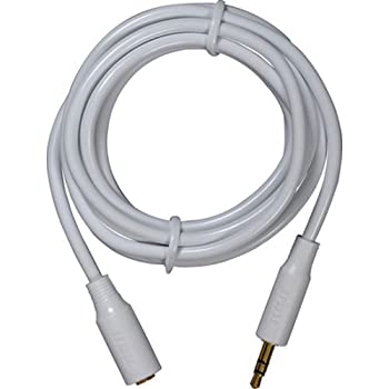【中古】Stereo Extension Cable, White, 3.5mm, 6-Ft. -AH735Z|IINEX