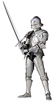 【中古】タケヤ式自在置物 15世紀ゴチック式フィールドアーマー シルバー 全高約147mm PVC&ABS製 塗装済み 可動フィギュア mxn26g8｜IINEX