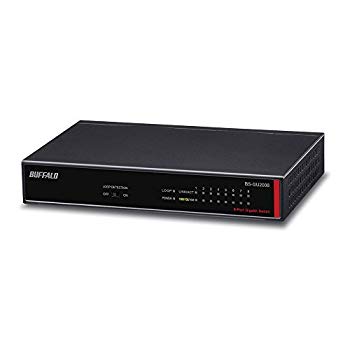 【中古】BUFFALO レイヤー2 Giga アンマネージスイッチ 8ポートモデル BS-GU2008 qqffhab|IINEX