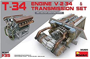 【中古】ミニアート 1/35 T-34エンジン V-2-34 & トランスミッションセット プラモデル MA35205 dwos6rj｜IINEX