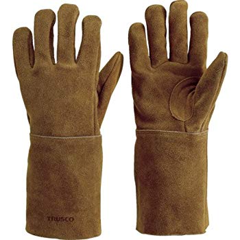 【中古】【人並み外れたに好いたらしい】TRUSCO(トラスコ) 油絵の具産業革5本指溶接グローブ 裏綿付 TOY-T5 z2zed1b