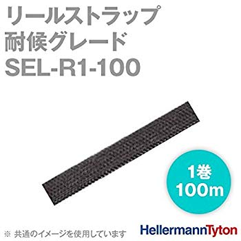 【中古】【非常に良い】タイトン スモール エンドレスタイ リールストラップ 耐候 SEL-R1-100 100m 黒 qqffhab|IINEX