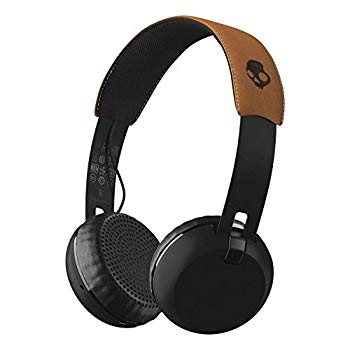 【中古】【非常に良い】Skullcandy Grind Wireless オンイヤー型ワイヤレスヘッドホン Bluetooth対応 BLACK/TAN S5GBW-J543【国内正規品】 ggw725x｜IINEX
