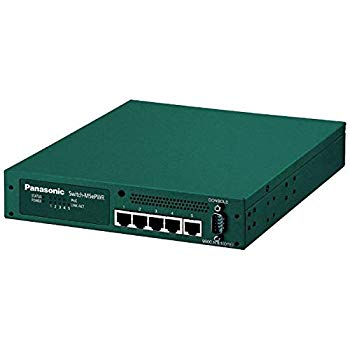 【中古】【非常に良い】パナソニックESネットワークス PoE対応 5ポートL2スイッチングハブ Switch-M5ePWR PN27059 wyw801m｜IINEX